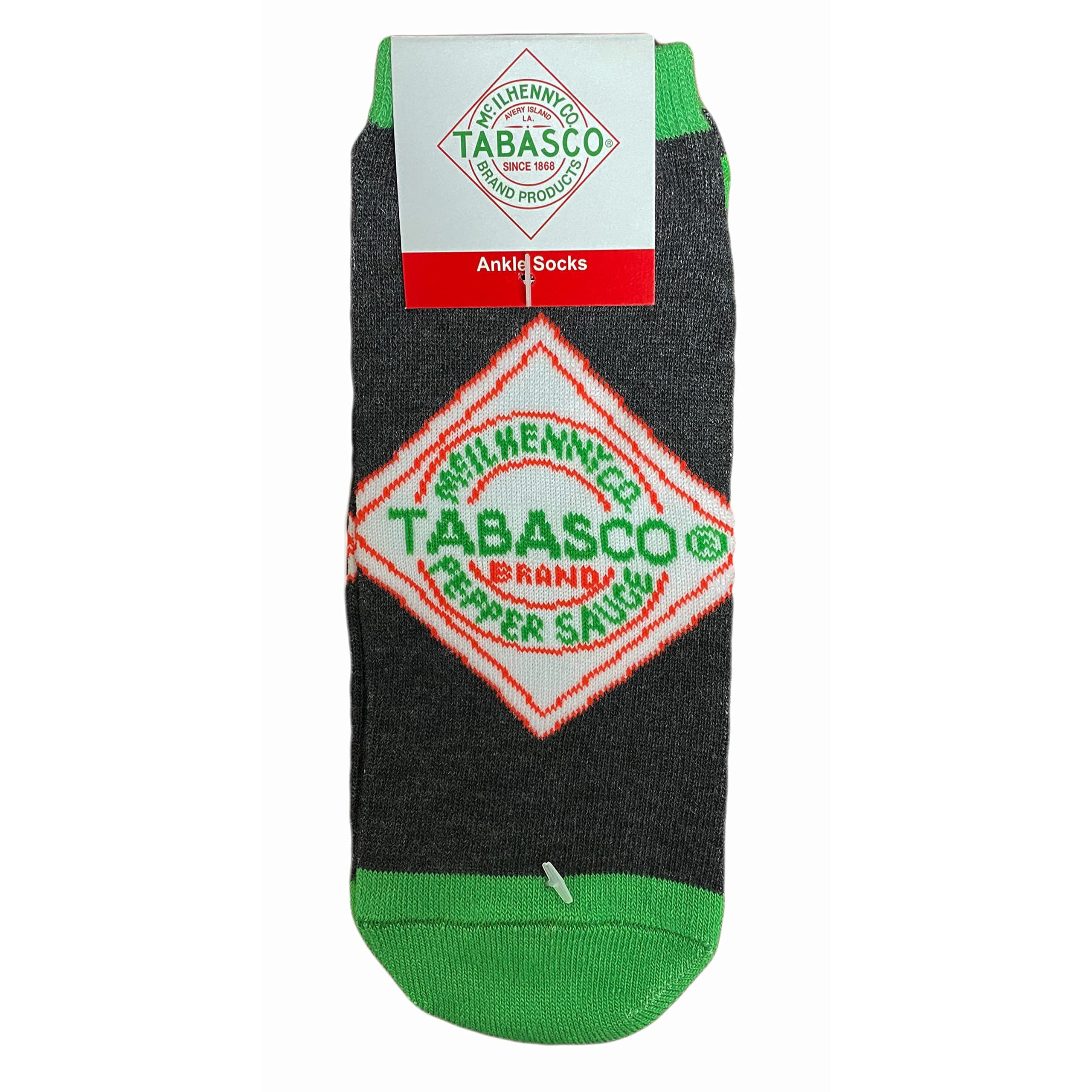 Tabasco Black and Green Ankle Socks