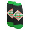 Load image into Gallery viewer, Tabasco Black and Green Ankle Socks