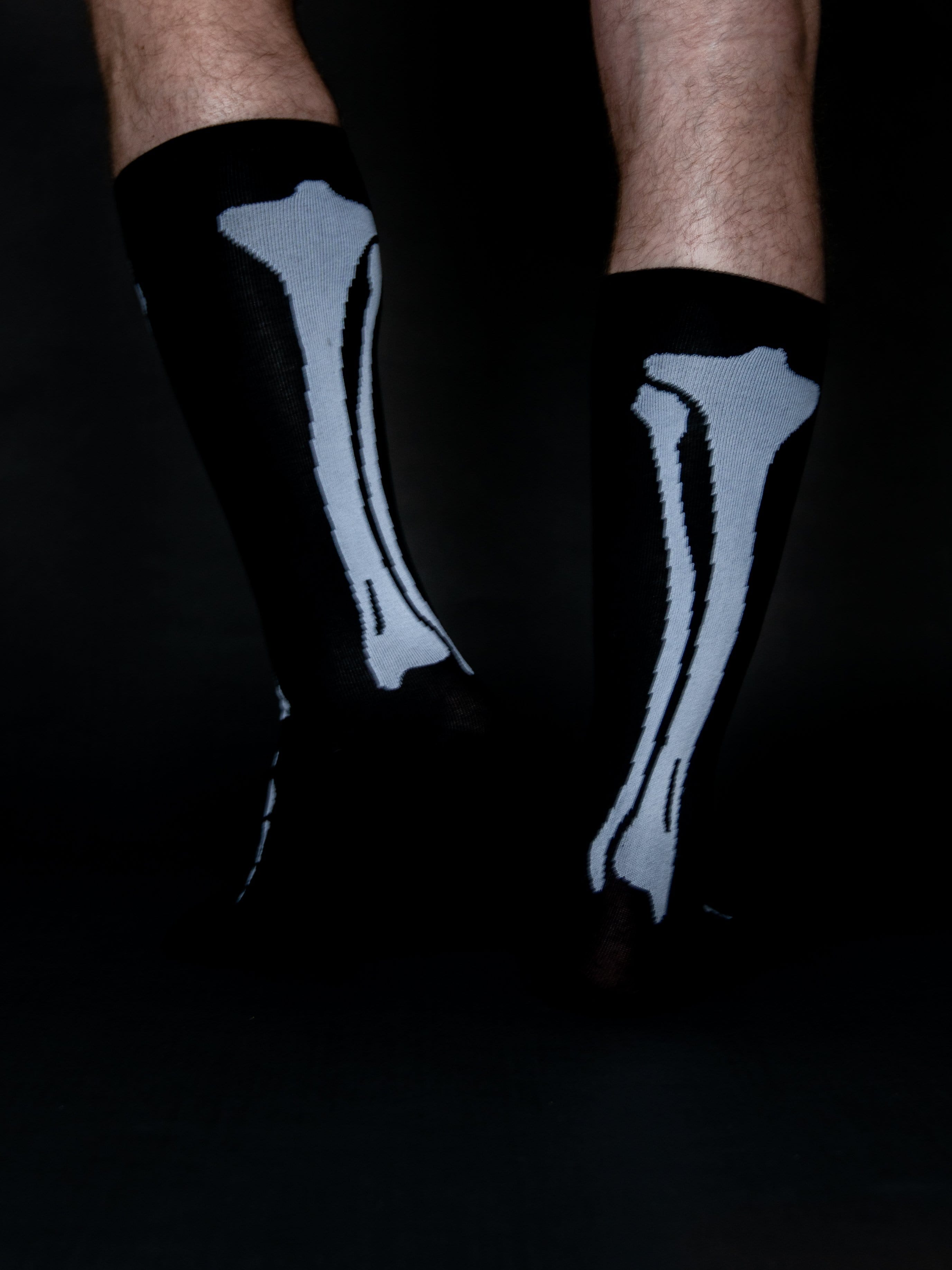Skeleton Knee Socks