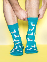 Load image into Gallery viewer, Green Llama Socks
