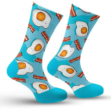 Load image into Gallery viewer, Eggs &amp; Bacon Breakfast Socks
