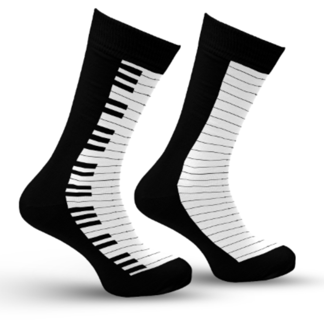 Grand Piano Key Socks