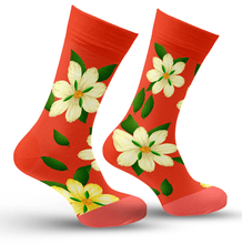 Load image into Gallery viewer, Winter Warm Flower Socks
